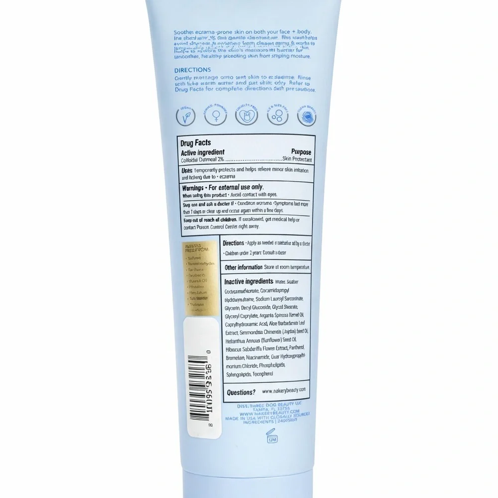 ✨ Nakery Beauty Eczema Relief Soothing Wash Face + Body (10 fl oz / 295 mL) 🎀